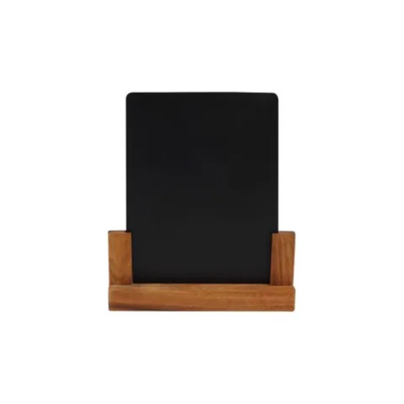 T&G Small Chalk Board in rustic acacia wood, perfect for notes and menus, measures 210x45x240mm, stylish and functional.