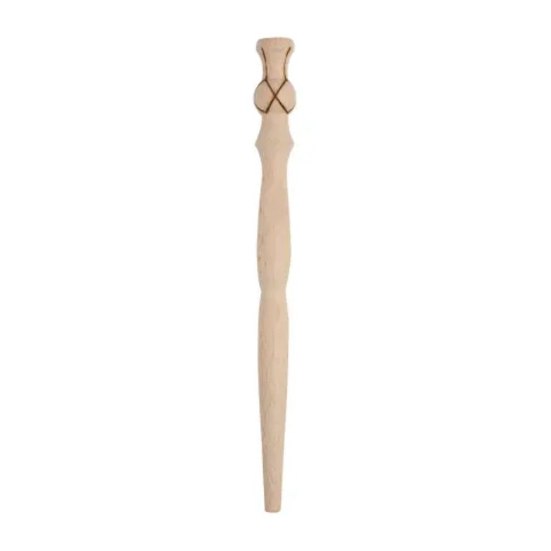 Set of 6 T&G Beech Porridge Spurtles, 11-inch wooden stirrers for smooth cooking, ideal for porridge and oatmeal.