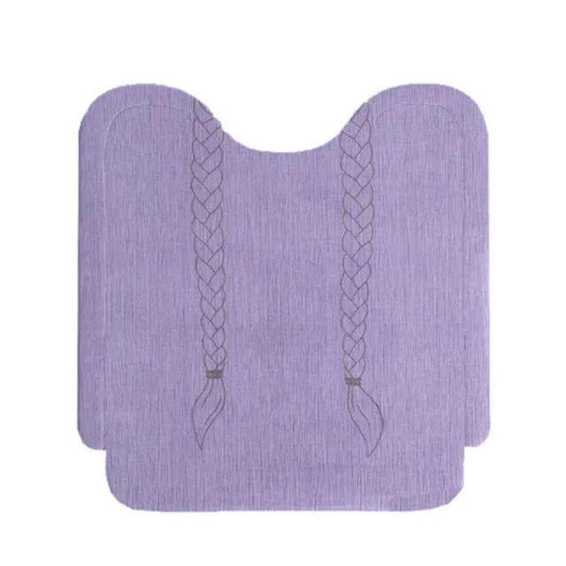 Pack of 60 stylish disposable bibs for girls with soft textile-like feel and waterproof backing, perfect for mess-free meals.