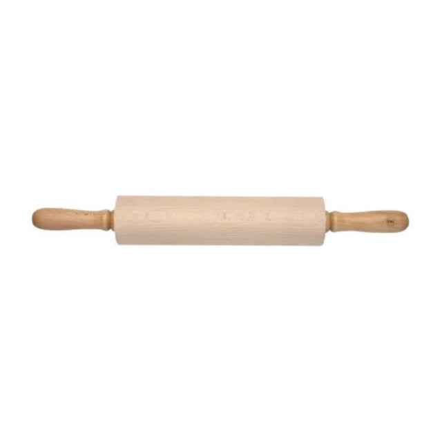 T&G Revolving Rolling Pin made of FSC Certified Beech, 410mm long, perfect for even dough rolling in baking.