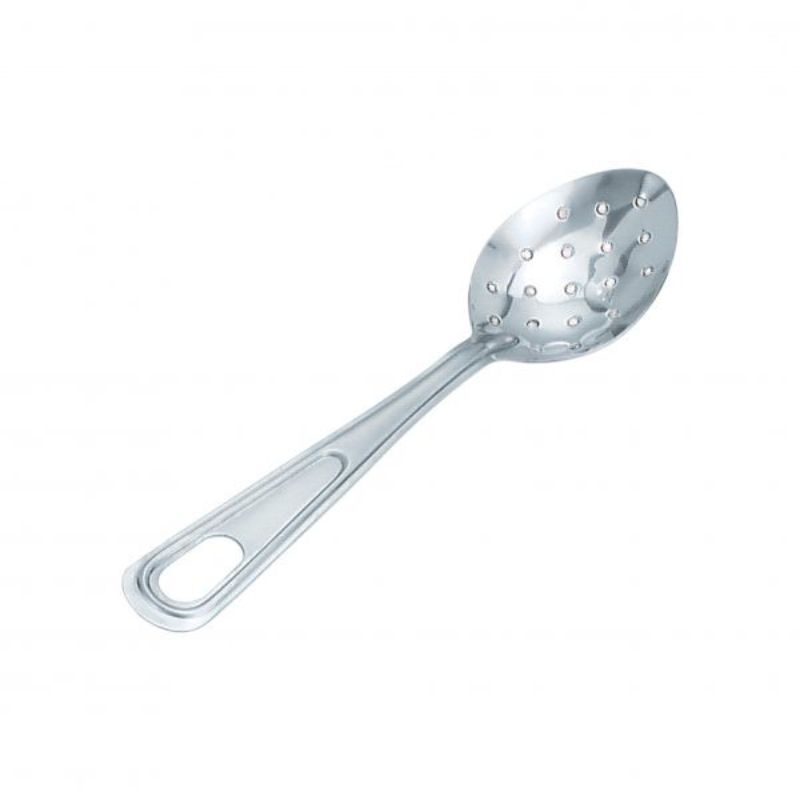 Chef Inox Basting Spoon- Steel Steel Perf 280mm