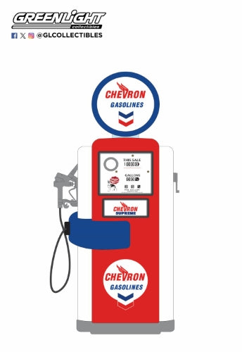 Diecast Model - 1948 Wayne 100-A Gas Pump- Chevron