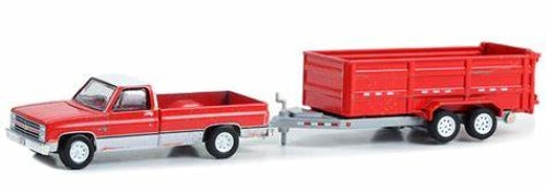 Diecast Model - 1983 Chevrolet Scottsdale K20 with Double Axle Dump Trailer