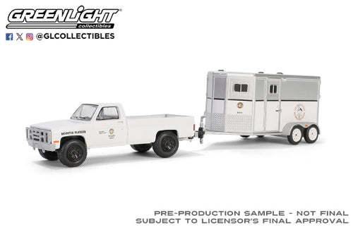 Diecast Model - 1987 Chevrolet C20 with Horse Trailer- LAPD
