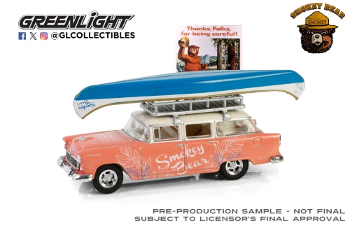 Diecast Model - 1955 Chevrolet Two-Ten Townsman- Roof Rack and Canoe