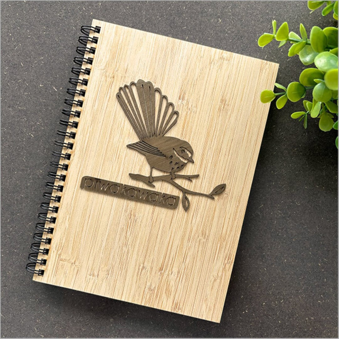 Bamboo Journal - Piwakawaka River Rimu Veneer (Small)