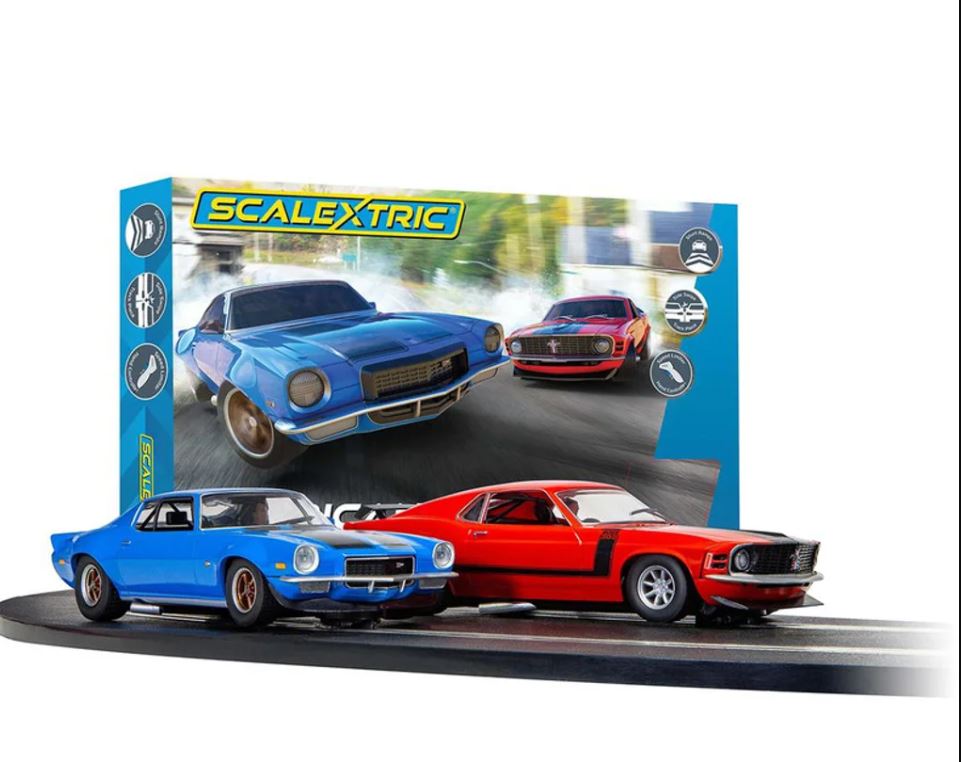 Slot Car Set - Scalextric American Street Race Duel