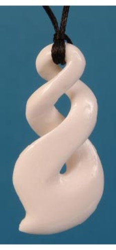 Pendant - Bone Double Twist