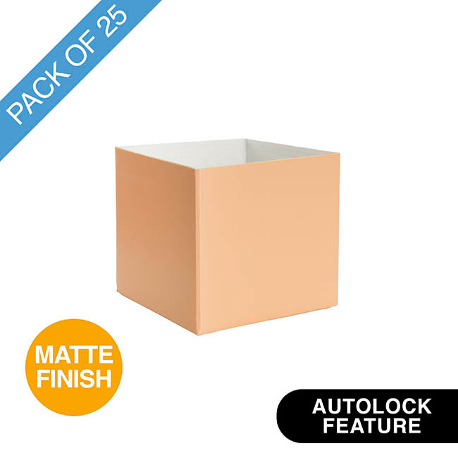 Mini Posy Box Matte Autolock Base Pk25 Nectar