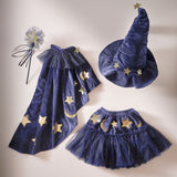 Wizard Cape - Fancy Dress Navy Velvet