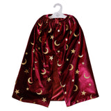 Magician Costume Cape - Fancy Dress Burgundy Velvet