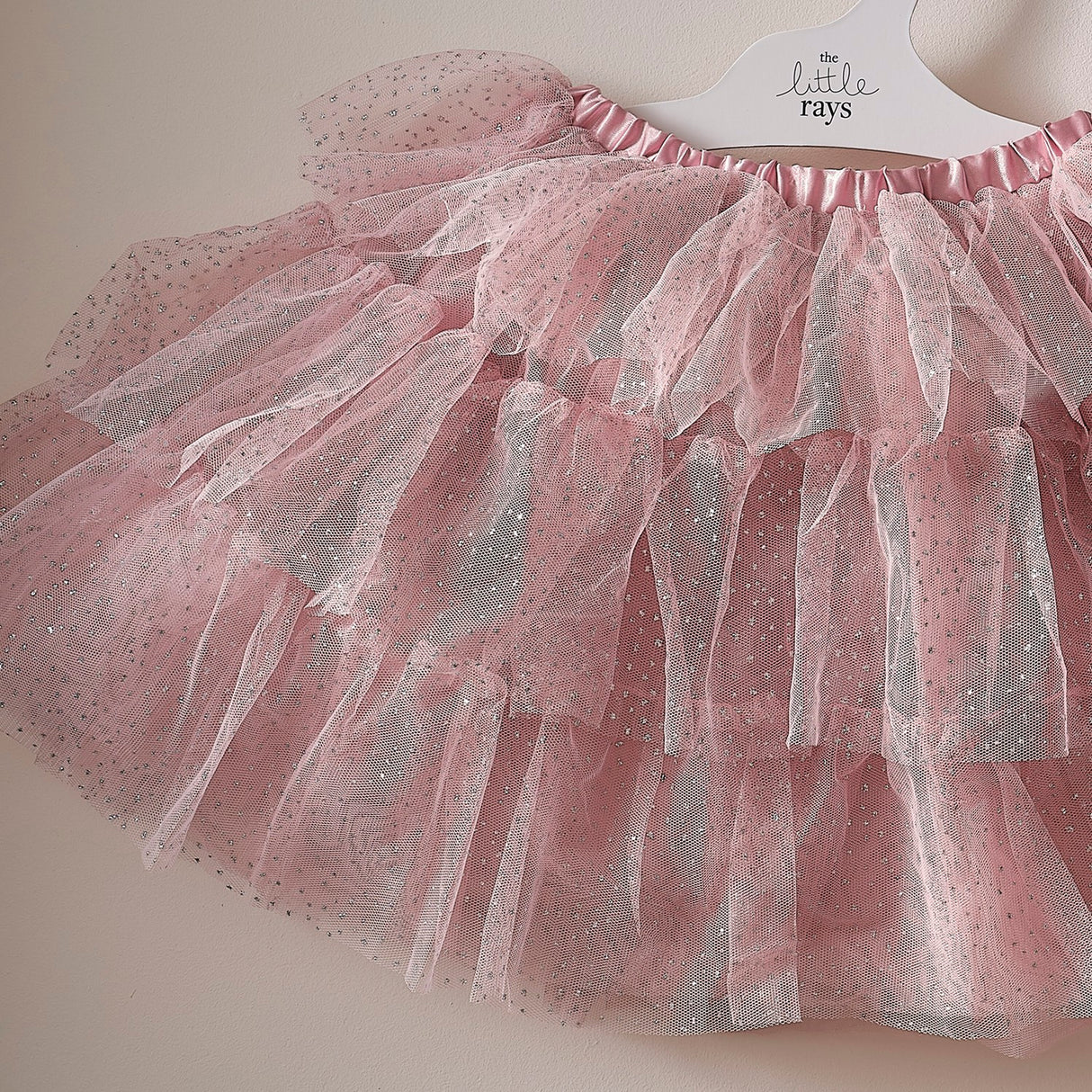 Fairy Princess Costume Tutu - Fancy Dress Pink & Silver Sparkle  (5-7 Years)