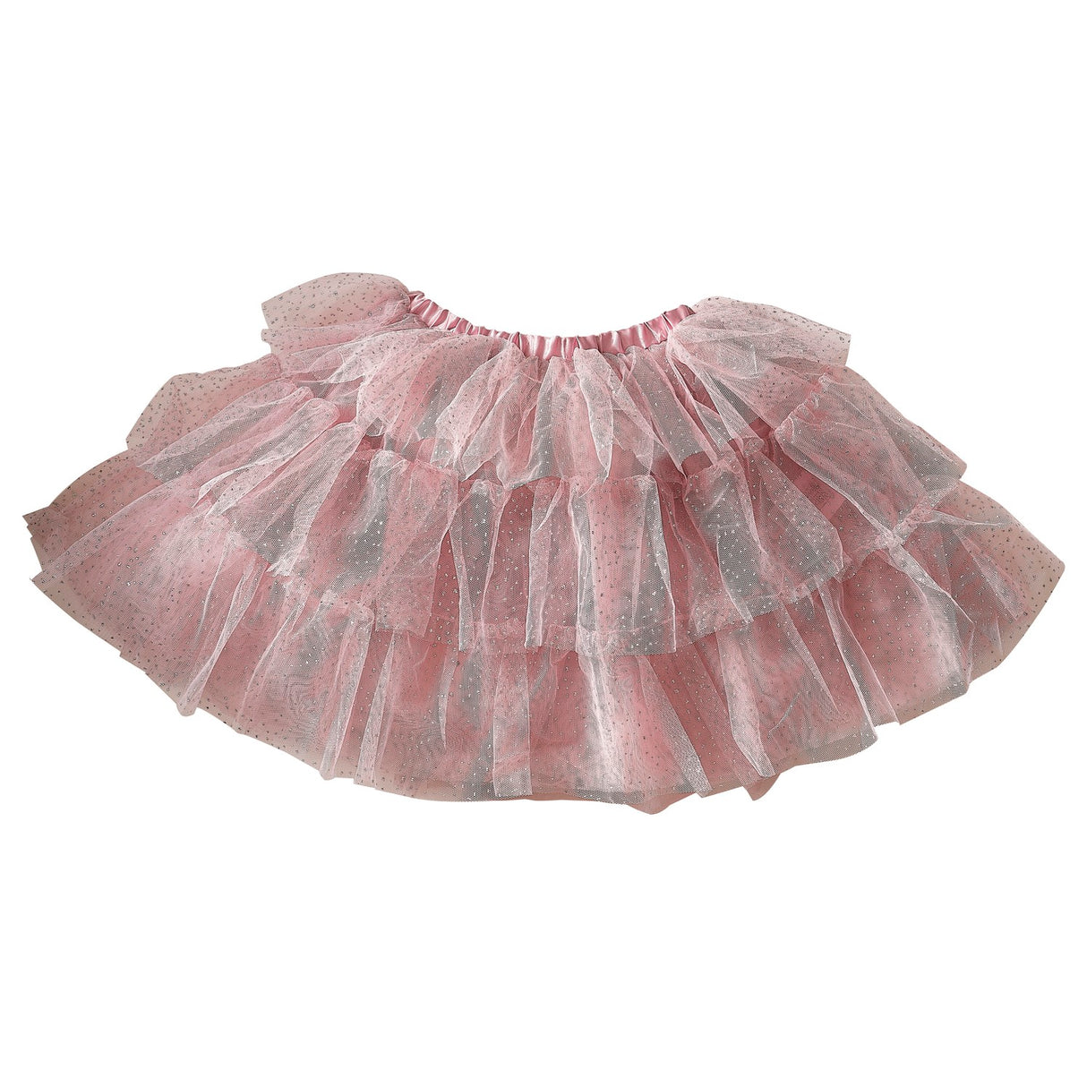 Fairy Princess Costume Tutu - Fancy Dress Pink & Silver Sparkle  (5-7 Years)