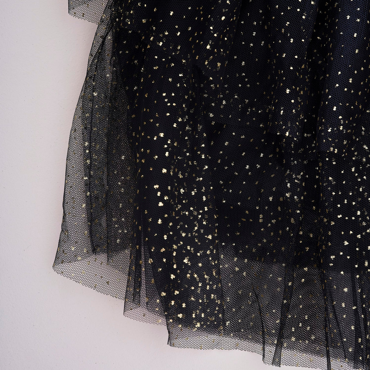 Fancy Dress Tutu - Black & Gold Sparkle (5-7 Years)