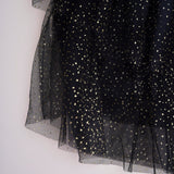 Fancy Dress Tutu - Black & Gold Sparkle (5-7 Years)