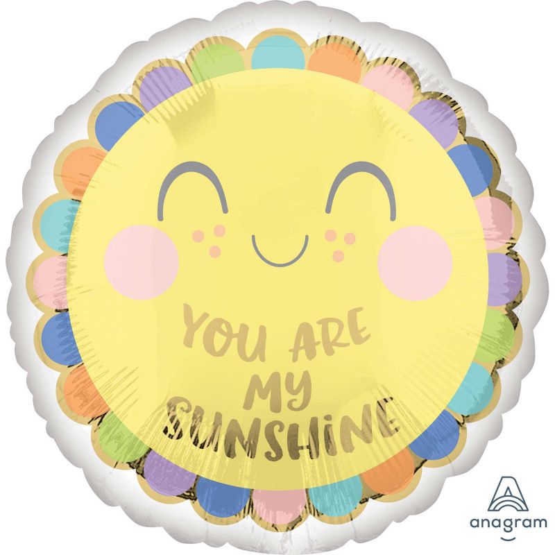 Foil Balloon - Standard HX Sweet Baby You Are My Sunshine (45cm)