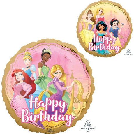 Enchanting 45cm Disney foil balloon featuring beloved characters, perfect for birthday celebrations and themed parties.