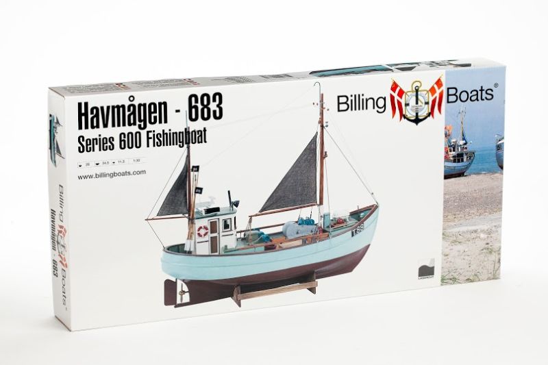 Wooden Ship Kitset - Billing Boats 1/30 Havmagen Fishing Boat (Beginner)