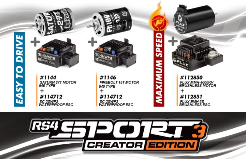 Radio Control Builder Kit - Racing 1/10 S3 RS4 Creator Edition