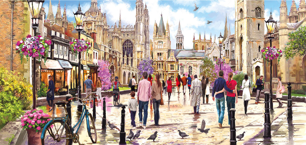 Puzzle Panoramique 636 Pièces - Cambridge / Anglia G3 - Sans Marque