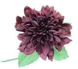 Artificial Single Dahlia Stem - 72cm (Burgundy)