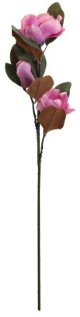 Artificial Magnolia Branch - 3 Heads (Purple)