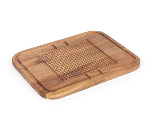 Acacia Carving Board with Meat Rest & Juice Groove - Salter BW14194