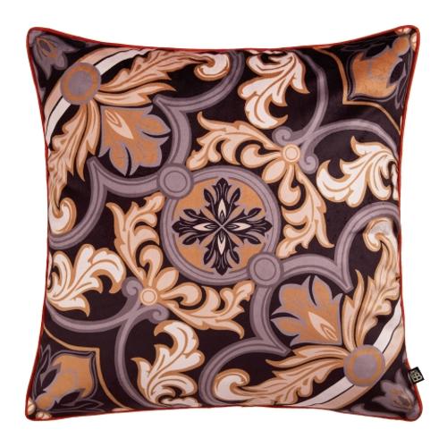 Velvet Cushion Cover 55x55cm Black Festivo - LLB