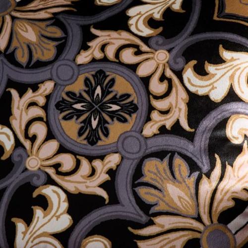 Velvet Cushion Cover 55x55cm Black Festivo - LLB