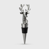 Stag Wine & Bottle Stopper Matt Pewter - Taylors Taproom