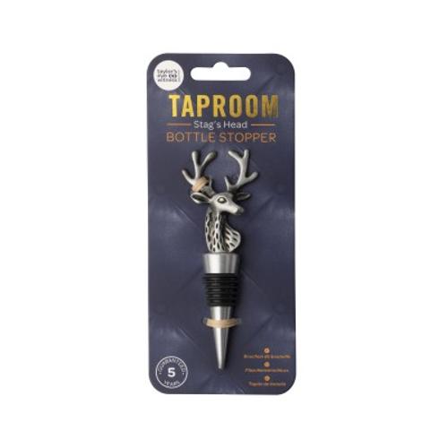 Stag Wine & Bottle Stopper Matt Pewter - Taylors Taproom