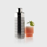 Stainless Steel Etched Cobbler Cocktail Shaker - Taylors Taproom