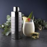Stainless Steel Etched Cobbler Cocktail Shaker - Taylors Taproom