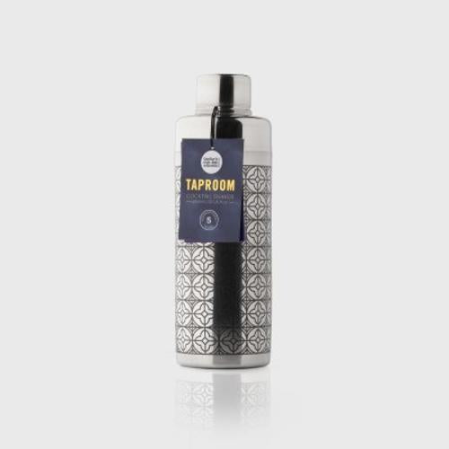 Stainless Steel Etched Cobbler Cocktail Shaker - Taylors Taproom