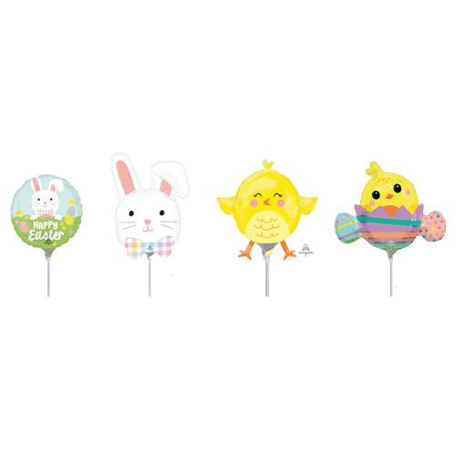 Easter MiniShape Foil Balloon Mix 20 Pack - Anagram