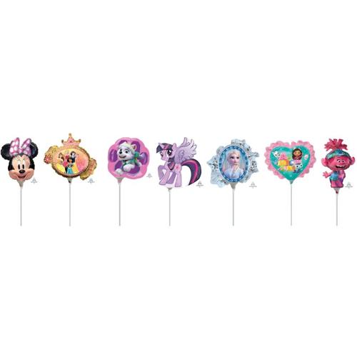 Licensed Girls MiniShape Foil Balloon Mix 20 Pack - Anagram