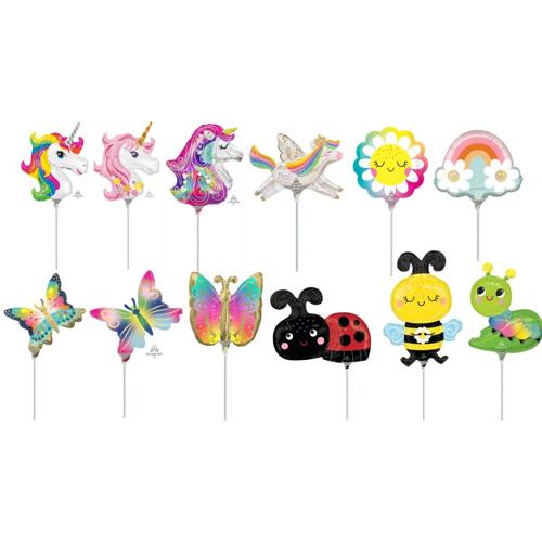 Girls MiniShape Foil Balloon Mix 20 Pack - Anagram