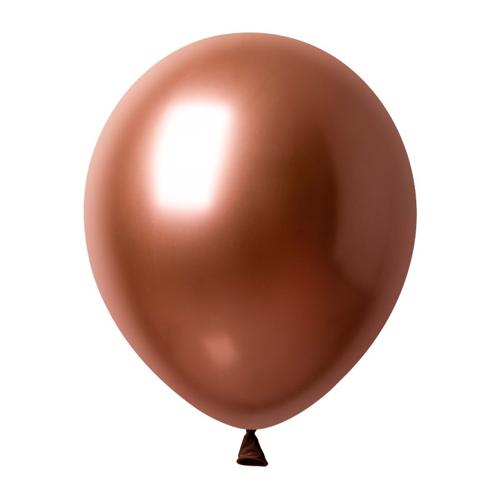 Satin Luxe Rose Gold Latex Balloons 12cm 50 Pack - Anagram Australia
