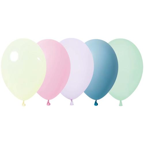 Assorted Pastel Latex Balloons 12cm 50 Pack - Anagram Australia