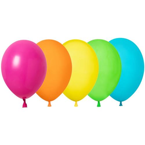 Assorted Tropical Latex Balloons 12cm 50 Pack - Anagram Australia