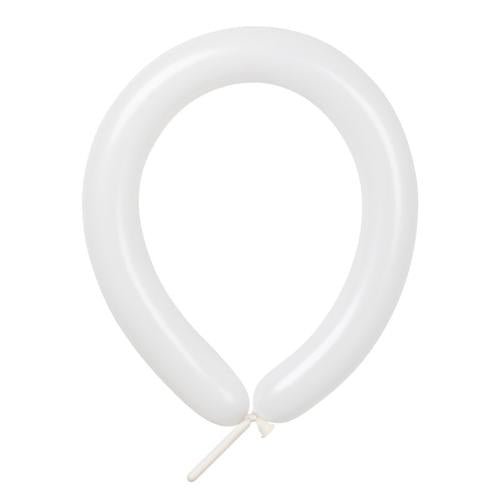 White 260 Latex Balloons 50 Pack - Anagram Australia
