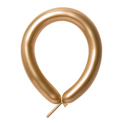Satin Luxe Gold 260 Latex Balloons 50 Pack - Anagram Australia