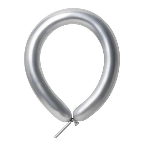 Satin Luxe Silver 260 Latex Balloons 50 Pack - Anagram Australia