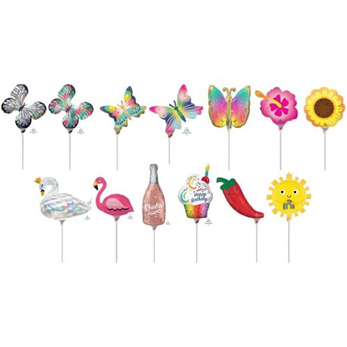 Springtime MiniShape Foil Balloon Mix 20 Pack - Anagram