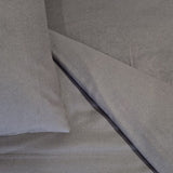 Baksana - Flannel Standard Pillowcase Pair - Charcoal