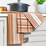 Love Colour Set of 3 Extra-Large Tea Towels - Terracotta - Dexam