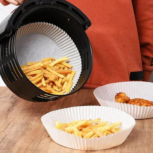 Round Air Fryer Paper Liners - Pack of 50 - Dexam