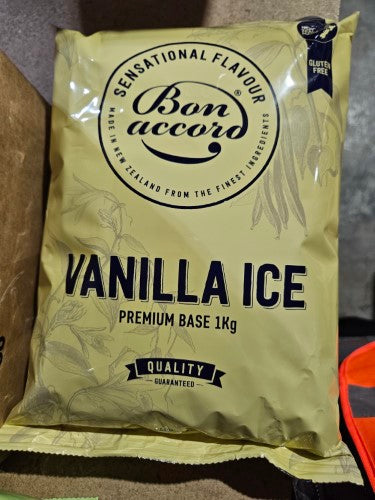 Vanilla Ice Frappe Powder Gf 1kg Bon Accord  - Packet