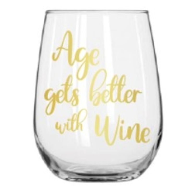 STEMLESS WINE GLASS - AGE (430ML)