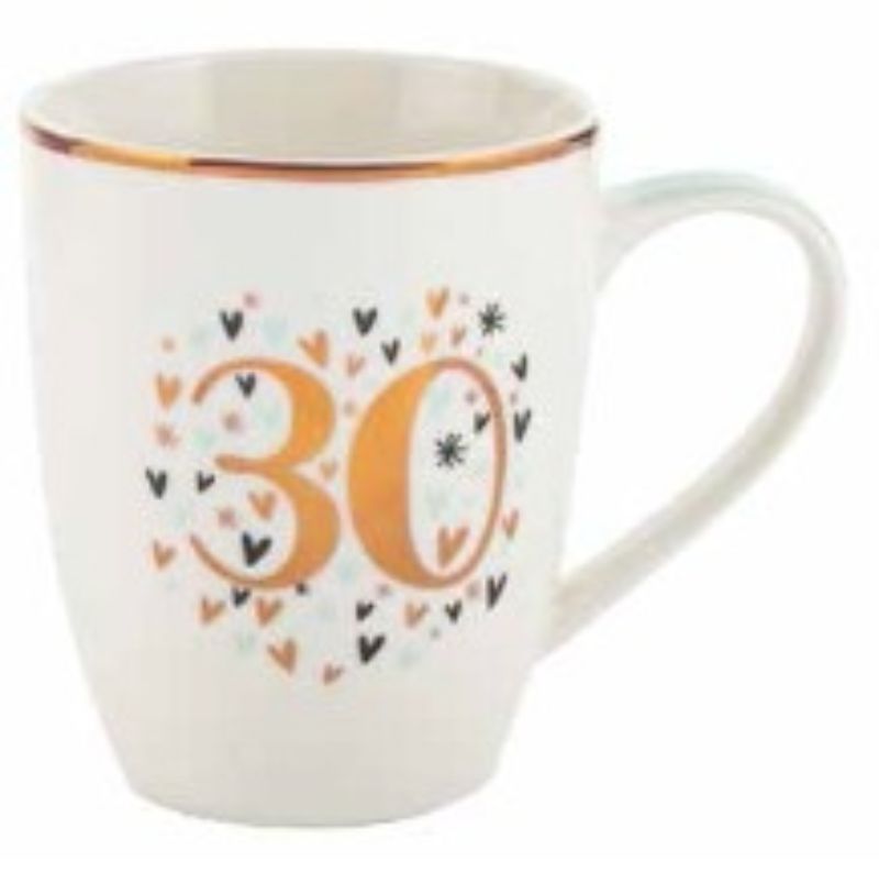 BULLET MUG - 30TH PASTEL HEART (12OZ)